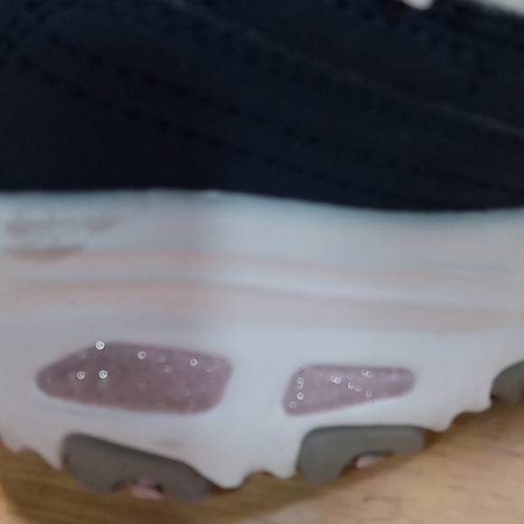 SKECHERS  D'LITES, BLACK, WHITE, PINK, SPARKLES WOMENS SIZE 9 - Picture 5 of 6